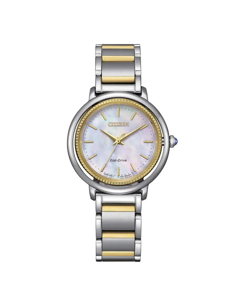Orologio CITIZEN Arcly EM1104-83D Nacre con cinturino in acciaio bicolore