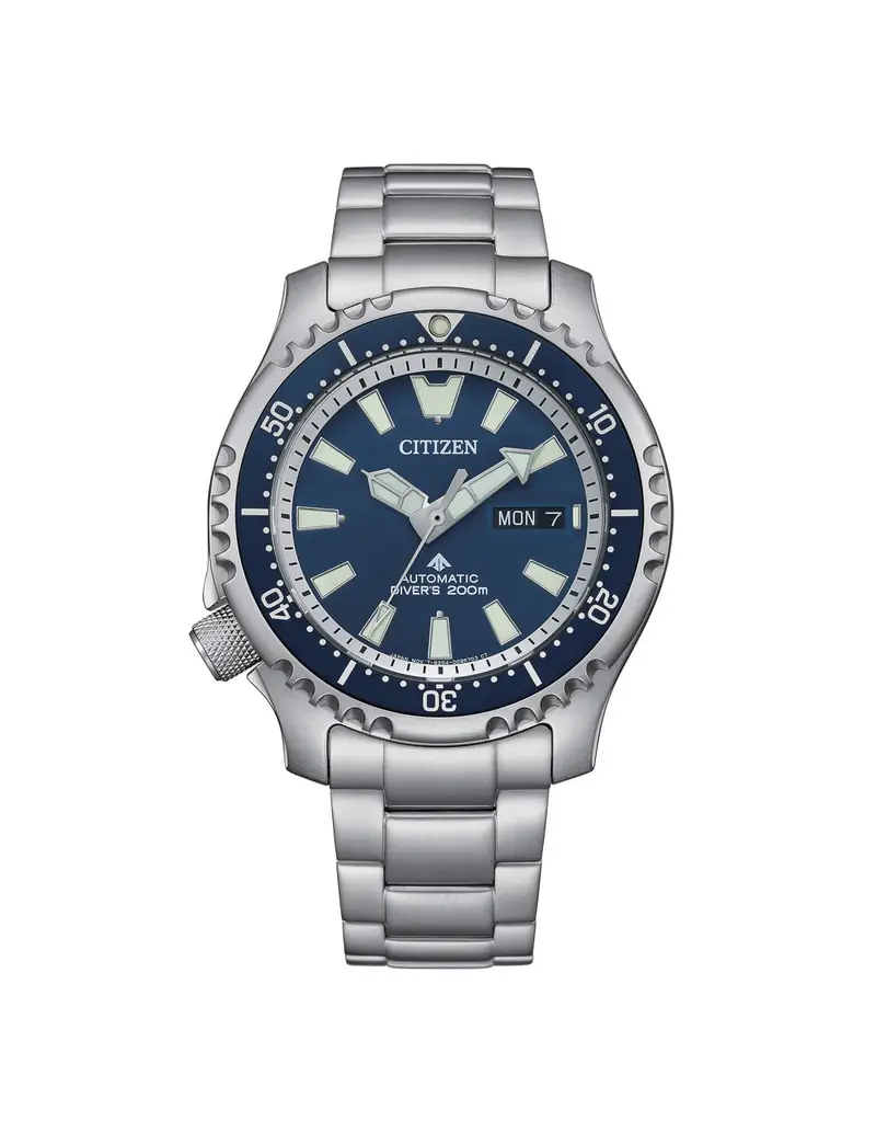 Orologio CITIZEN Diver's Automatic 200 mt NY0161-63L Fugu Limited Edition Blue con cinturino in acciaio