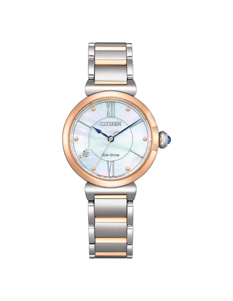 Orologio CITIZEN Maybell EM1074-82D Nacre con cinturino in acciaio