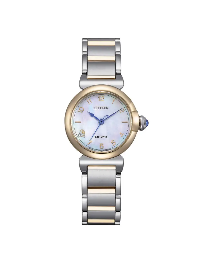 Orologio CITIZEN Maybell Mini EM1136-87D Nacre con cinturino in acciaio bicolore