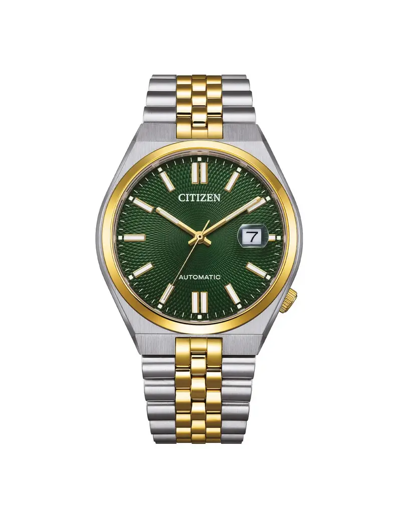 Orologio CITIZEN Meccanico Tsuyosa 60 NK0024-54X Green con cinturino in acciaio bicolore