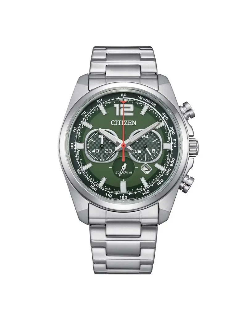 Orologio CITIZEN Racing Crono CA4640-50X Green con cinturino in acciaio
