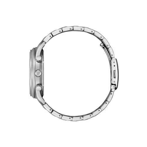 Citizen Orologio Cronografo al Quarzo Giapponese Uomo con Cinturino in Acciaio Inossidabile CA7028 miniatura 2