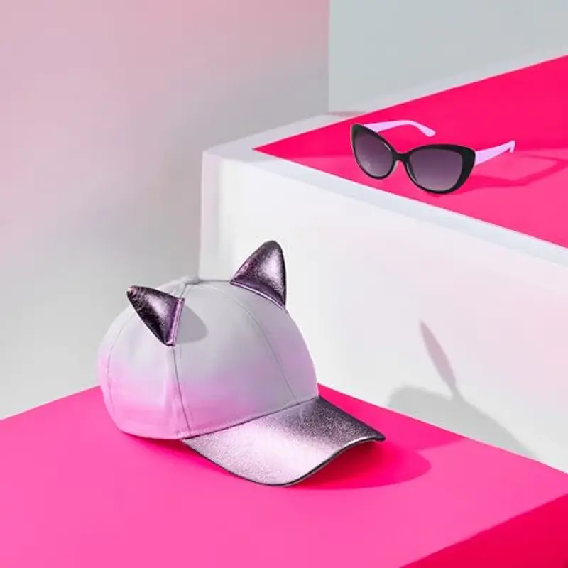 CityComfort Cappellino Baseball Regolabile e Protezione UV Occhiali da Sole Bambina Set miniatura 2