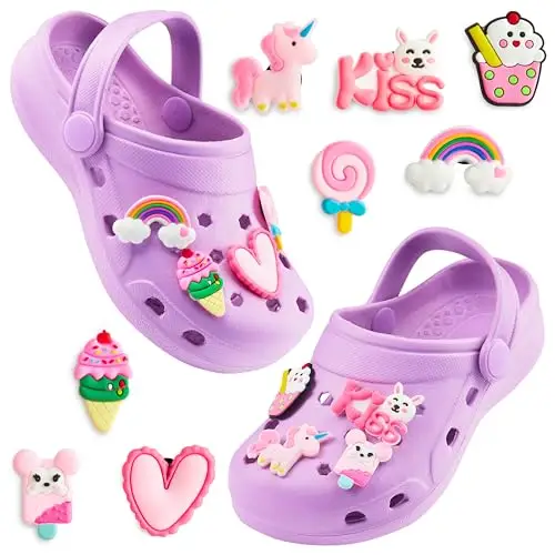 CityComfort Clogs con Rimovibile Charms Bambina, Spiaggia e Ciabatte Piscina