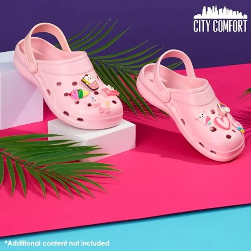 CityComfort Clogs con Rimovibile Charms Bambina, Spiaggia e Ciabatte Piscina miniatura 2