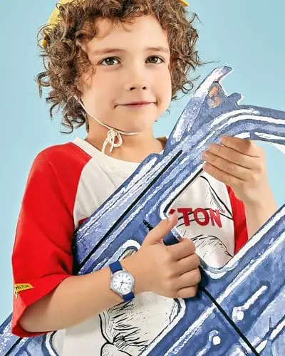 CIVO Orologio Bambino Bambina Analogico: Blu Cinturino Silicone Orologio da Polso Bambini 5-12 Anni - Facile da Leggere miniatura 2