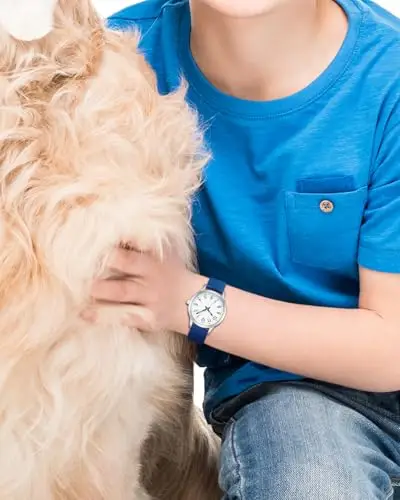 CIVO Orologio Bambino Bambina Analogico: Blu Cinturino Silicone Orologio da Polso Bambini 5-12 Anni - Facile da Leggere miniatura 3