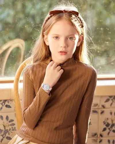 CIVO Orologio-Bambino Bambina-Analogico Impermeabile-Cinturino Silicone Rosa - Orologio Ragazzo Ragazza Elegante miniatura 3