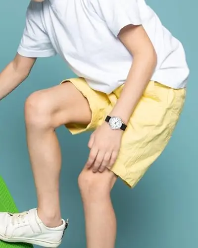 CIVO Orologio Bambino Bambina Analogico: Nero Cinturino Nylon Orologio da Polso Bambini 5-12 Anni - Facile da Leggere miniatura 2