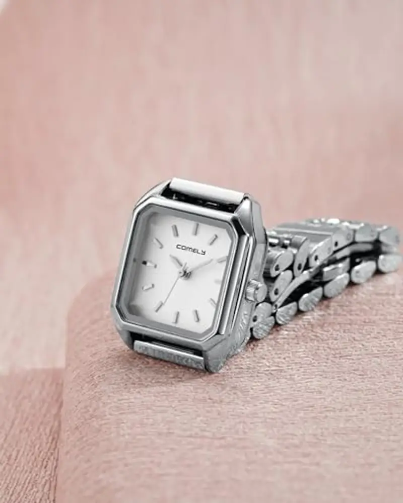 CIVO Orologio Donna Acciaio Inossidabile: Orolog Elegante Argento Analogico - Orologi da Polso Donna Piccolo Classico miniatura 2