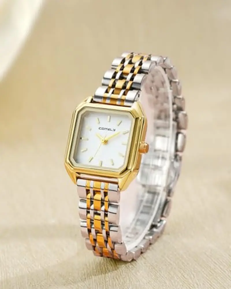 CIVO Orologio Donna Acciaio Oro: Orologi da Polso Piccolo Lusso Analogico Impermeabile - Regalo per Donna Elegante miniatura 3