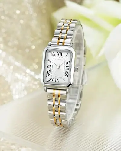CIVO Orologio Donna Argento Oro: Orologi da Polso Acciaio Analogico Numeri Romani - Piccolo Impermeabile Vintage miniatura 2