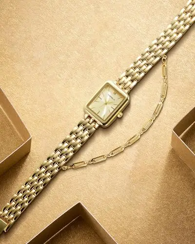 CIVO Orologio Donna Oro Piccolo: Acciaio Inossidabile Orologi da Polso Analogico Impermeabile Quarzo - Elegante miniatura 2