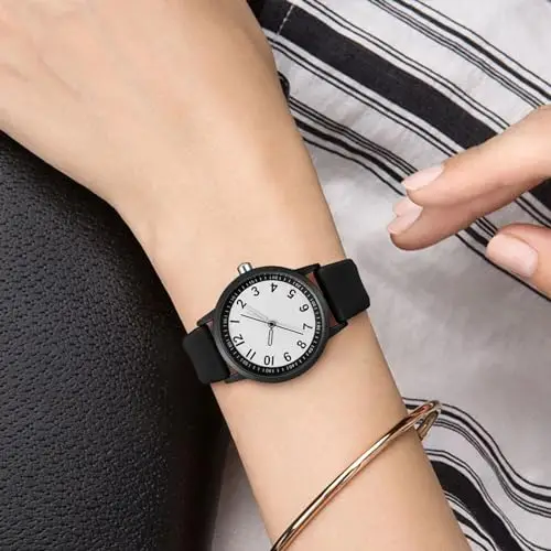 CIVO Orologio Donna Sportivo Analogico: Casual Elegante Design Cachi Impermeabile - Vintage Orologi da Polso Donna miniatura 2