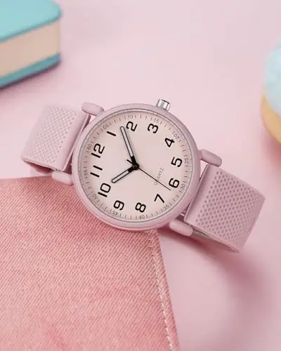 CIVO Orologio Donna Sportivo Analogico: Casual Elegante Design Rosa Impermeabile - Vintage Orologi da Polso Donna miniatura 3