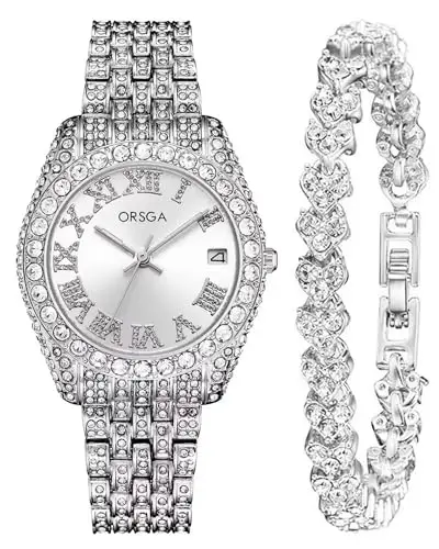 CIVO Orologio Oro Donna Acciaio Inossidabile Analogico Orologi da Polso Impermeabile Classico Affari Orologi Donna