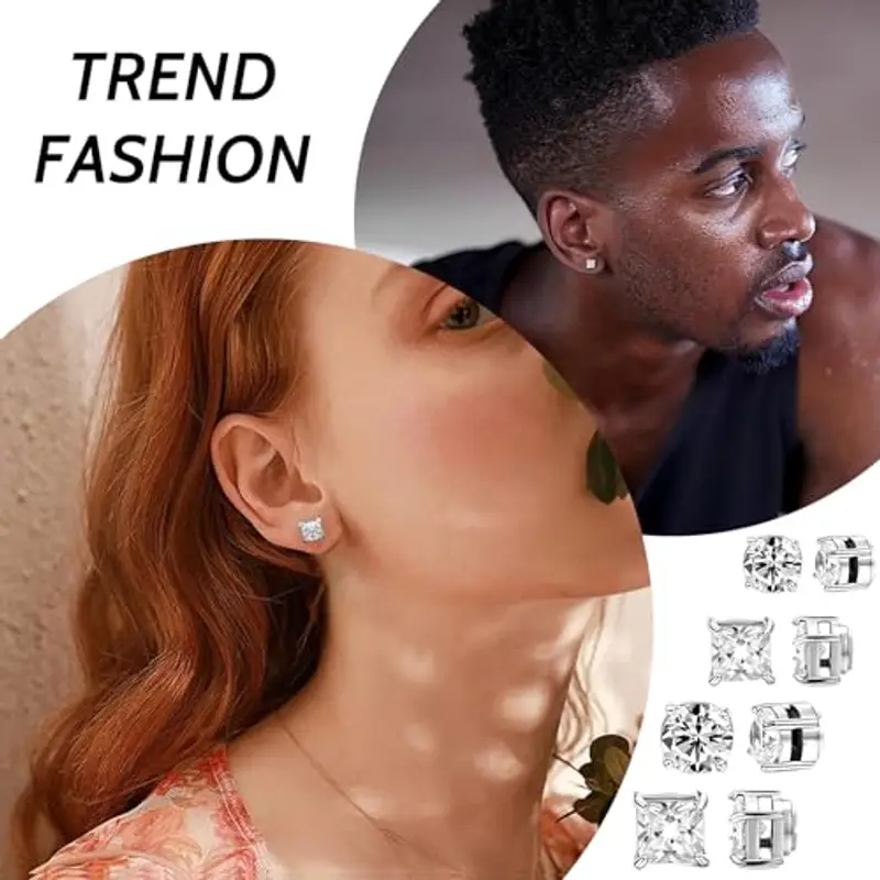 CJQRL Orecchini Uomo Argento 1382365 miniatura 2