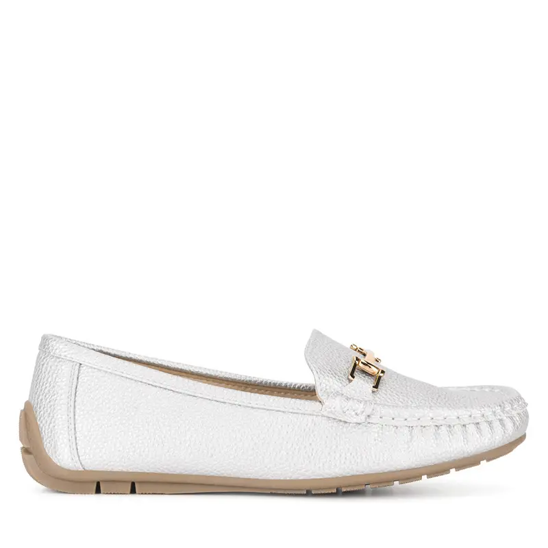 Clara Barson Mocassini Argento 3085892