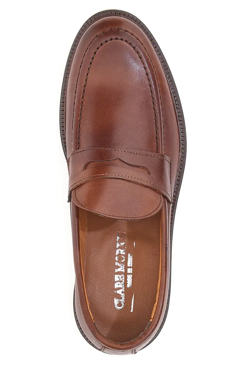 Mocassino Claremorris 204 Marrone Vera Pelle [MARRONE] miniatura 5