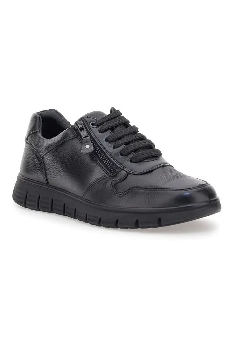Sneakers nere con lacci e zip laterale Claremorris 24117840 [NERO] miniatura 2