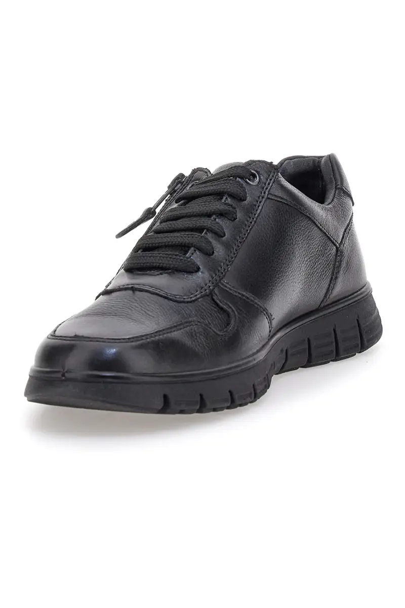 Sneakers nere con lacci e zip laterale Claremorris 24117840 [NERO] miniatura 3
