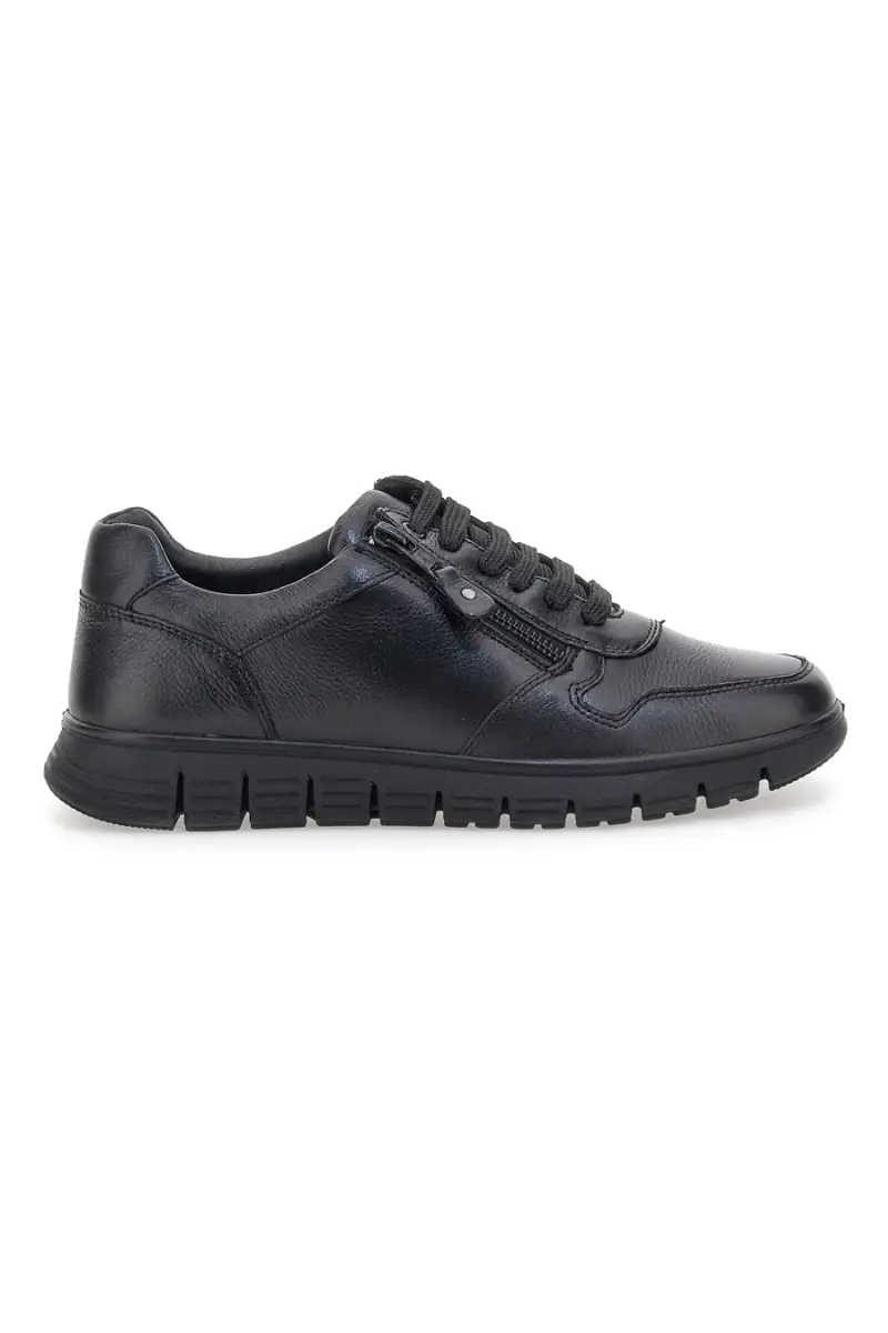 Sneakers nere con lacci e zip laterale Claremorris 24117840 [NERO]