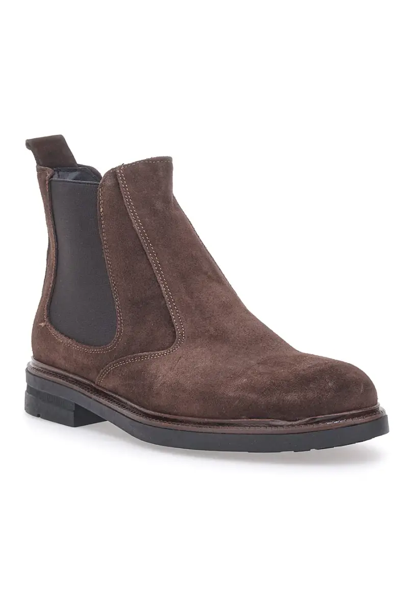 Stivaletti Beatles Marroni in Pelle Scamosciata Claremorris 042 [MARRONE] miniatura 2