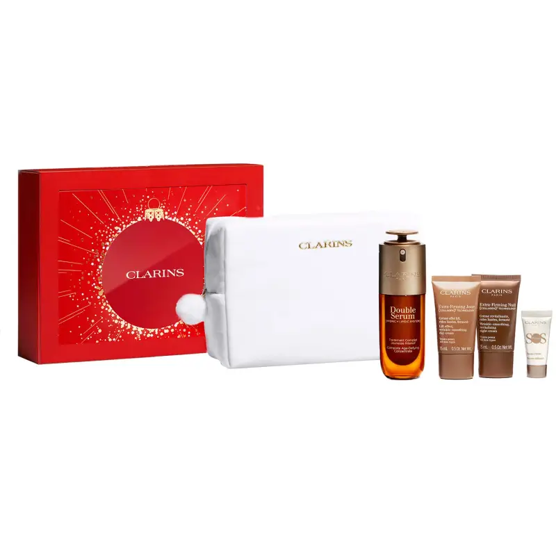 Double Serum COFANETTO Rituale Double Serum & Extra-Firming - Trattamento viso effetto lifting,Primer viso,Siero antirughe,Cofanetto antirug