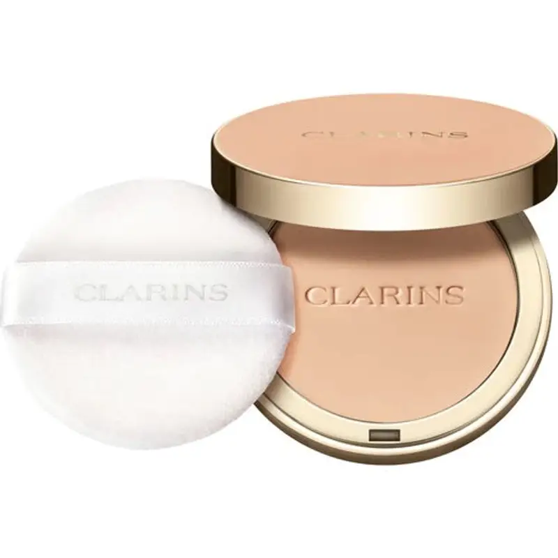 Clarins Ever Matte Compact Powder - Cipria Compatta, Effetto Naturale, Finish Mat 10GR / 02 light