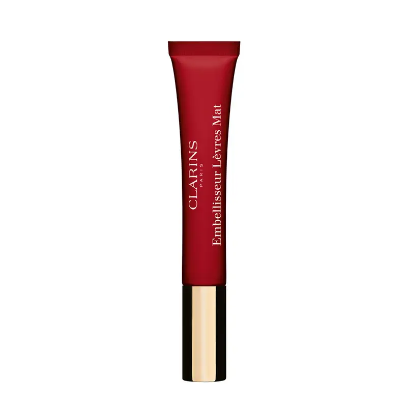 Clarins Lip Perfector Velvet - Labbra Morbide e Protette, Finish Mat 12ML / 03 velvet red