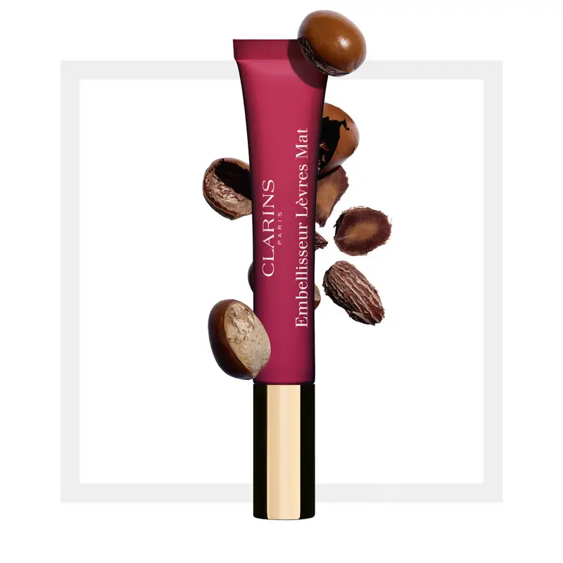 Clarins Lip Perfector Velvet - Labbra Morbide e Protette, Finish Mat 12ML / 04 velvet raspberry