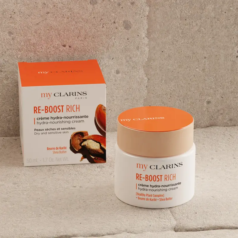 MY CLARINS RE-BOOST RICH Crème Hydra-Nourrissante - Crema viso pelle secca, Crema idratante viso miniatura 5