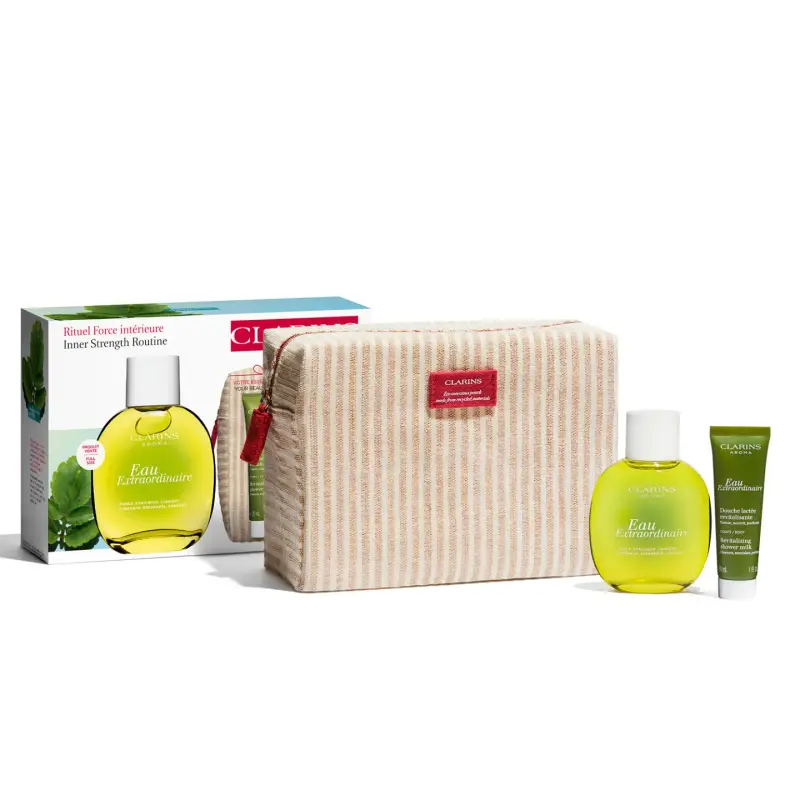 Set Clarins Eau Estraordinaire 100 ml Eau Estraordinair corpo 30 ml Neceser@