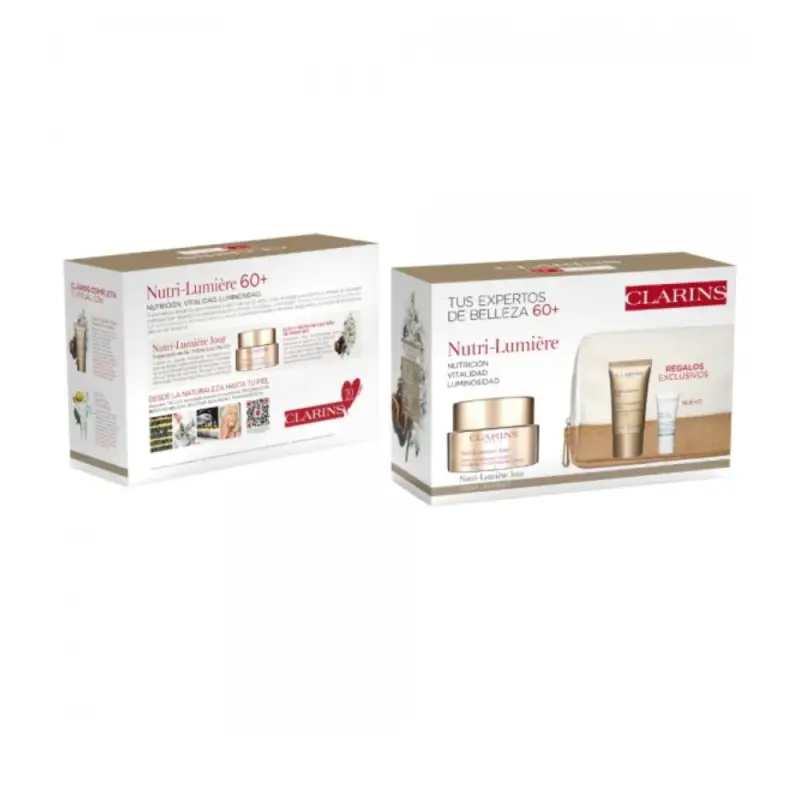 Set Clarins Nutri Lumieredia 50ml crema notte 15ml Masc Cryo-Flash 5ml@