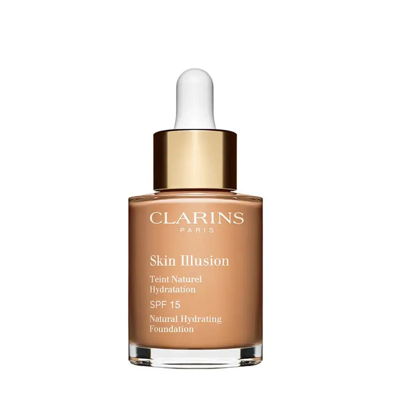 Clarins Skin Illusion - Fondotinta Effetto Pelle Nuda, Luminosità 30ML / 108.5 cashew