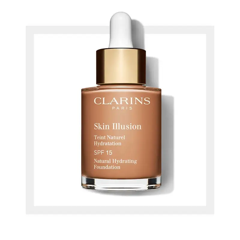 Clarins Skin Illusion - Fondotinta Effetto Pelle Nuda, Luminosità 30ML / 112.3 sandalwood