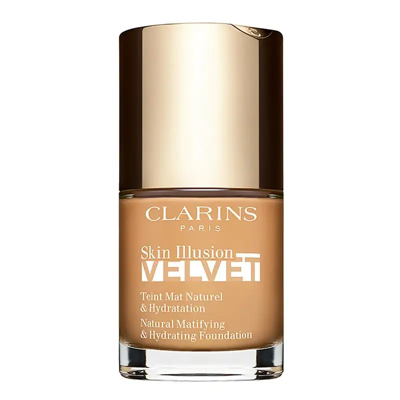 Clarins Skin Illusion Velvet - Fondotinta Effetto Naturale, Finish Mat 30ML / 112.3n - sandalwood