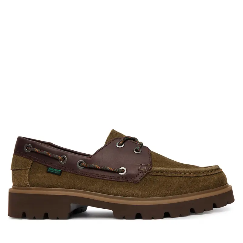 Chunky loafers Clarks Cleyhill Boat 26186180 Verde