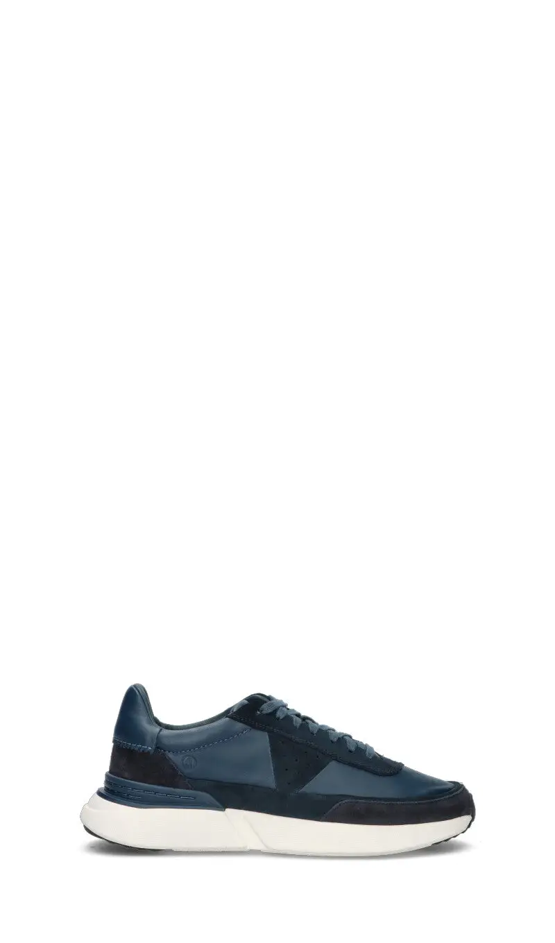 Sneaker uomo blu in pelle Vario