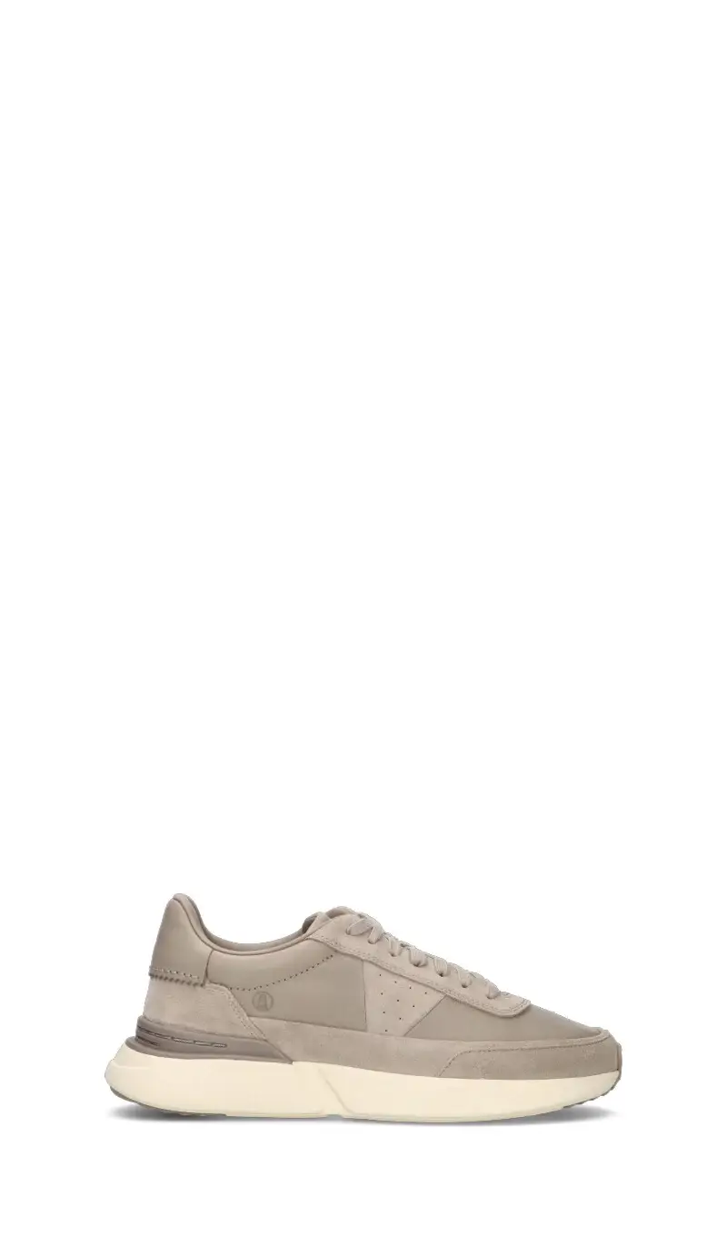 Sneaker uomo grigia in pelle Vario