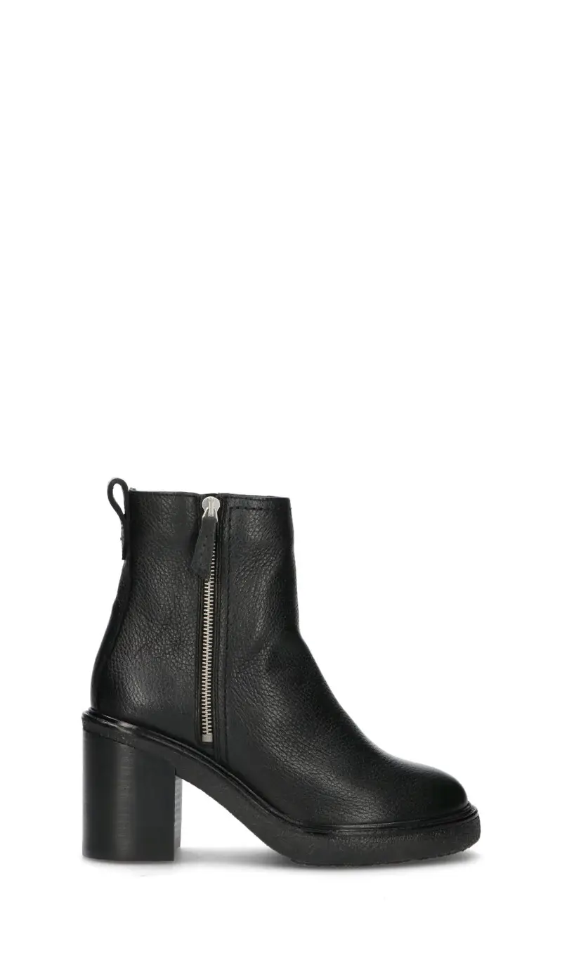 Tronchetto donna nero in pelle Vario