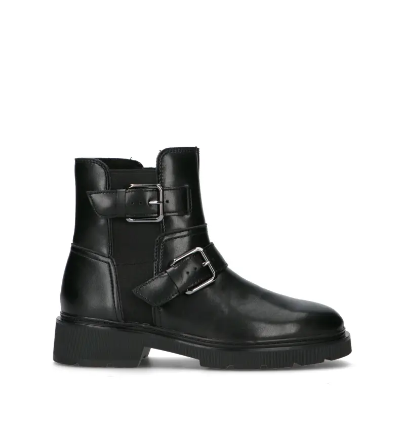 LAURYL BAY Tronchetto donna nero in pelle Vario