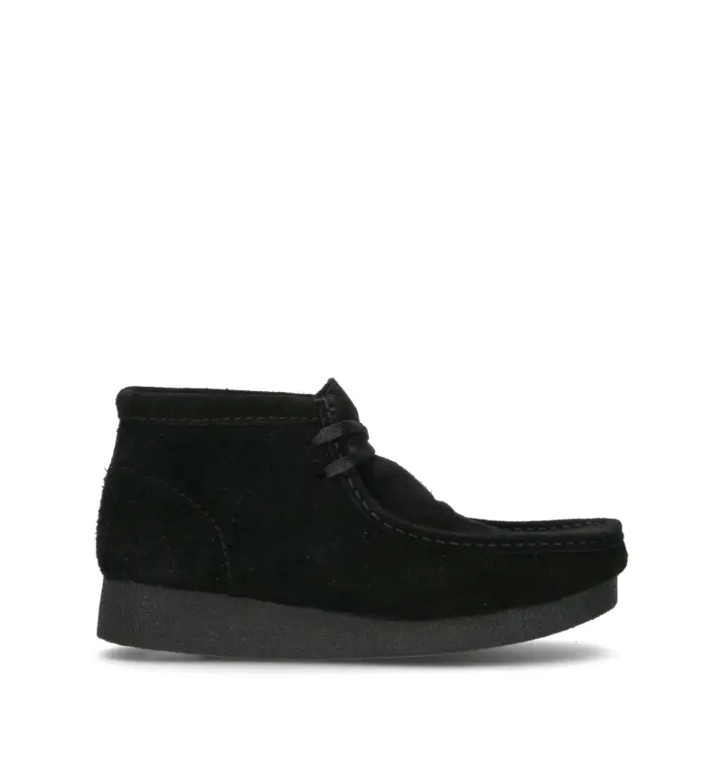 CLARKS ECO WALLABEE EVO BOOT Polacco donna nero in suede Vario