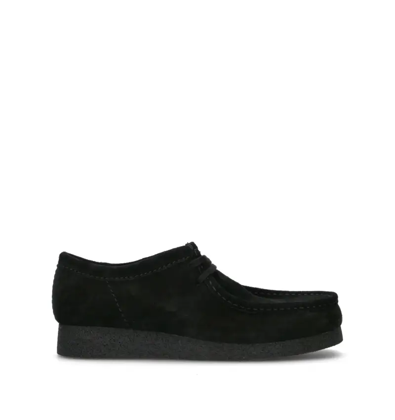 WALLABEE EVO Mocassino uomo nero in suede Vario