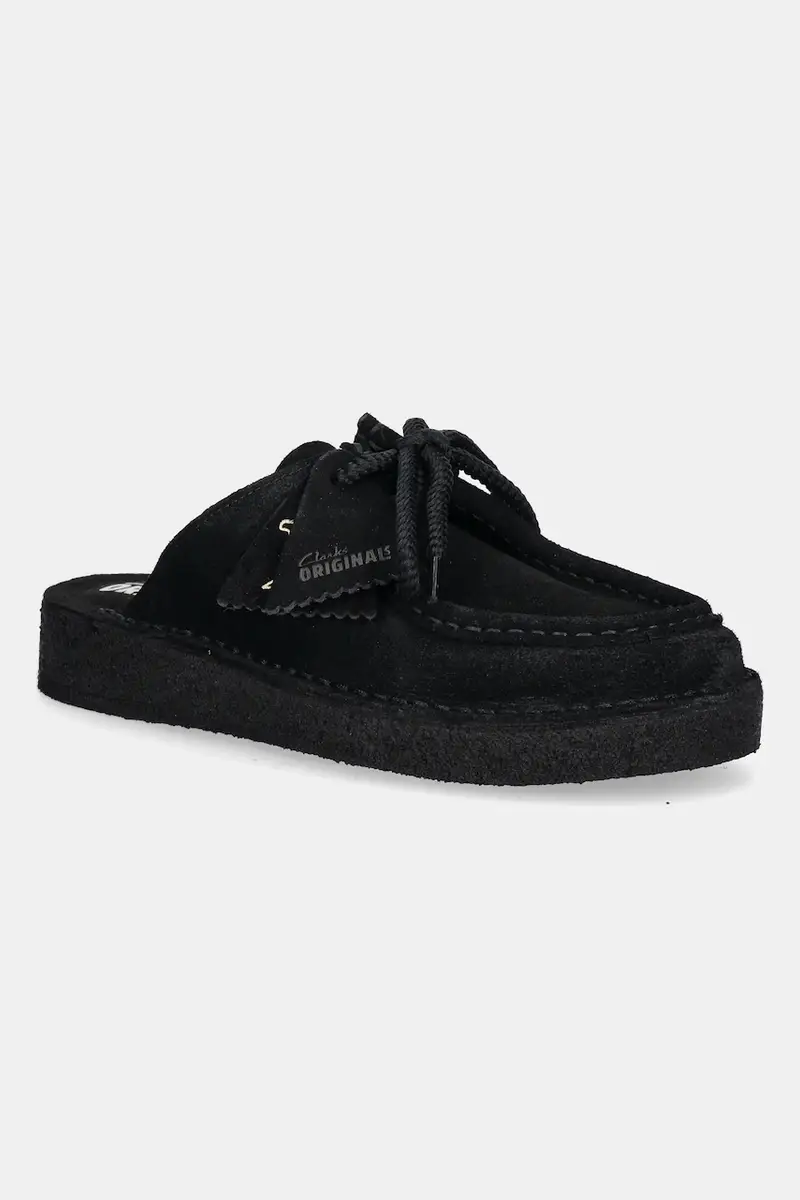 ciabatte slide in camoscio Desert Nomad donna colore nero 26181109