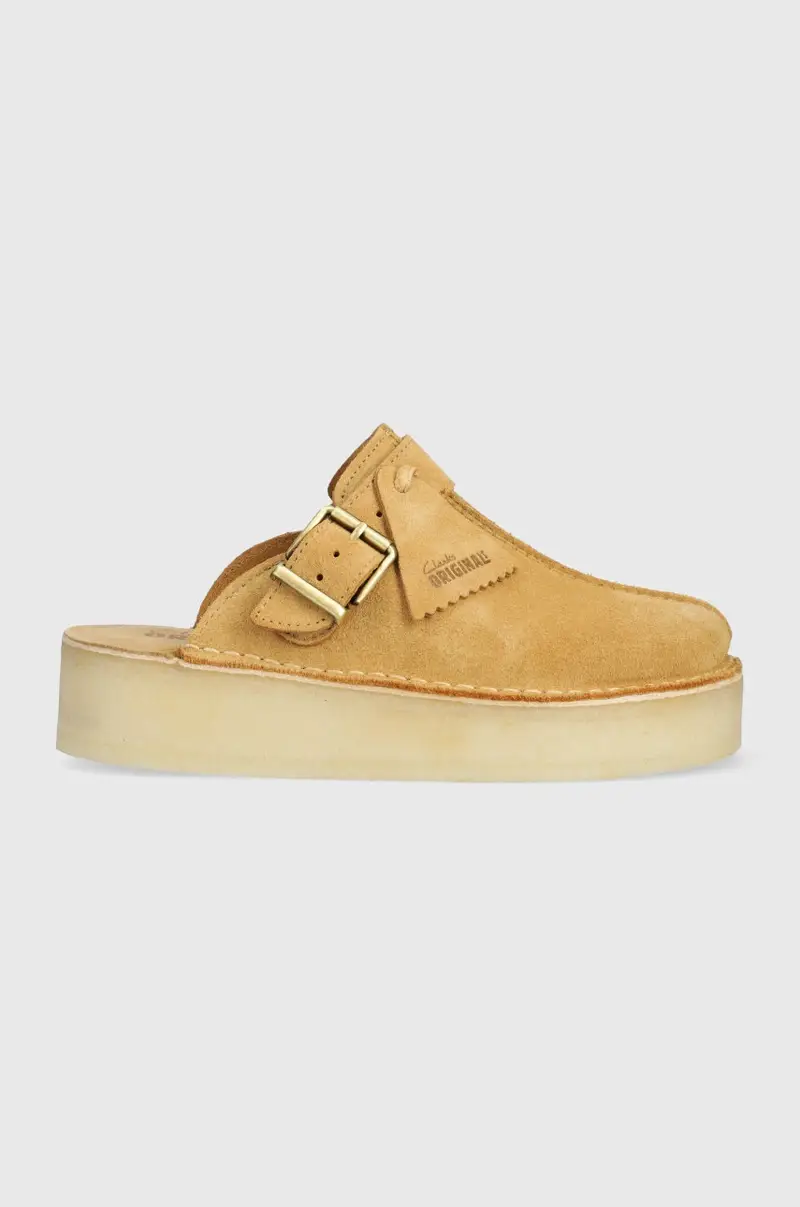 ciabatte slide in camoscio Trek Wedge Mule donna colore marrone 26175870