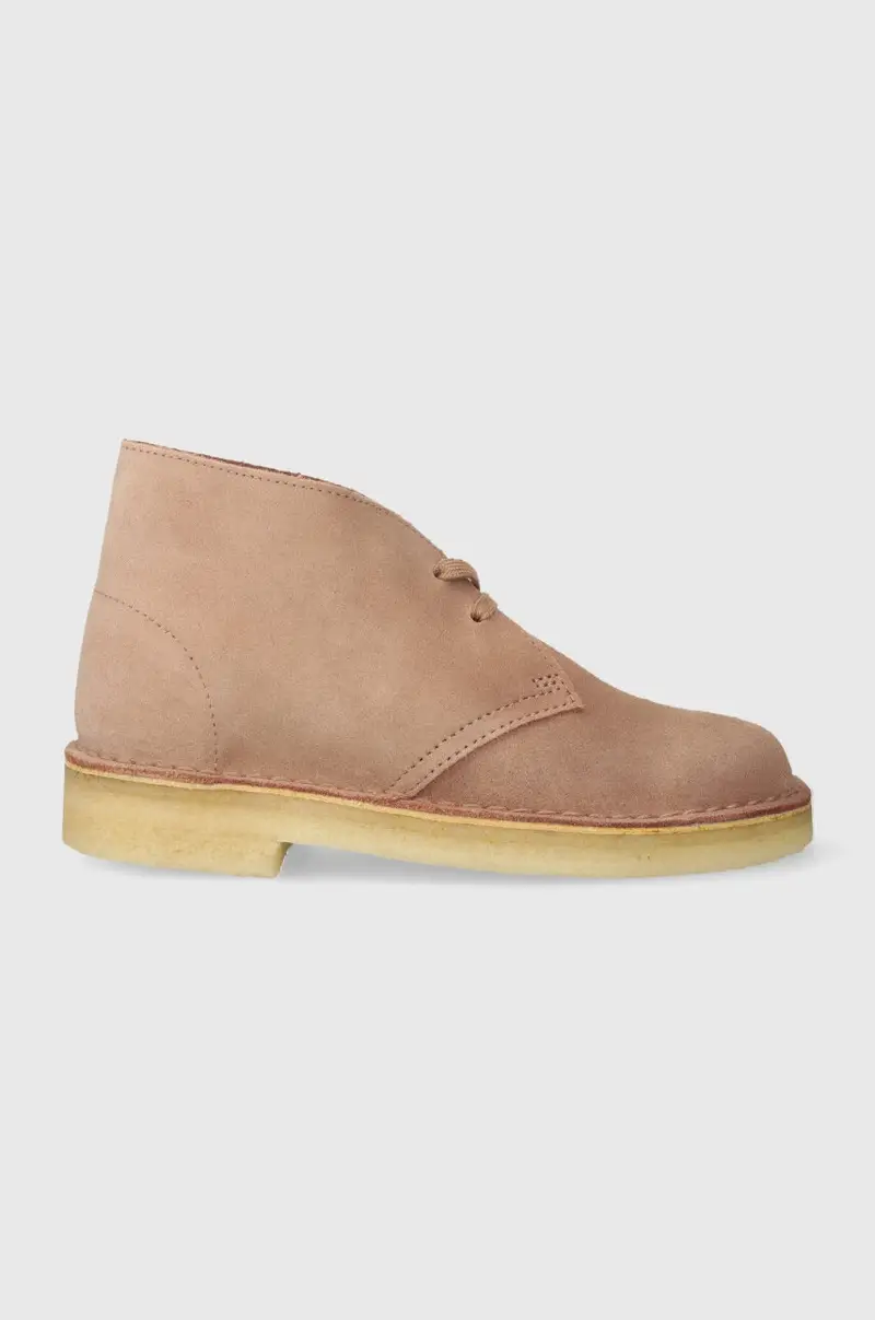 ClarksOriginals scarpe in camoscio Desert Boot donna 26173214 Beige