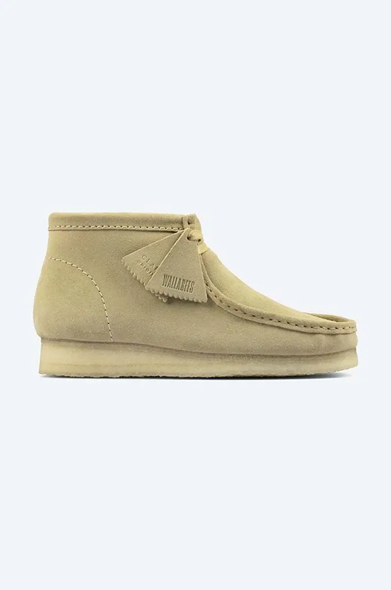 ClarksOriginals scarpe in camoscio Wallabee Boot uomo 26155516 Multicolore