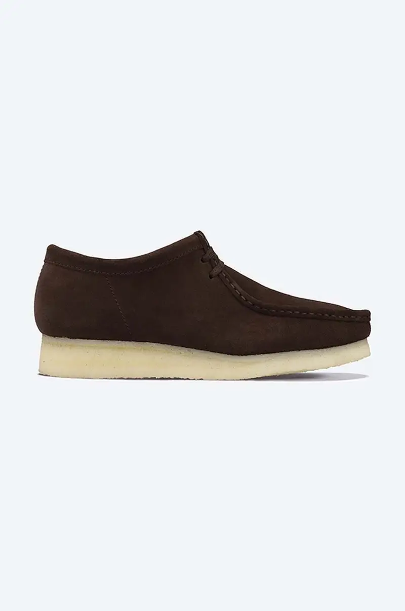 ClarksOriginals scarpe in camoscio Wallabee uomo 26156606 Marrone